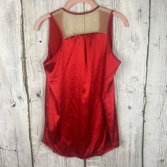 Imminent Rise Red Silk Orion Tank Size 6  289 - Picture 6 of 9